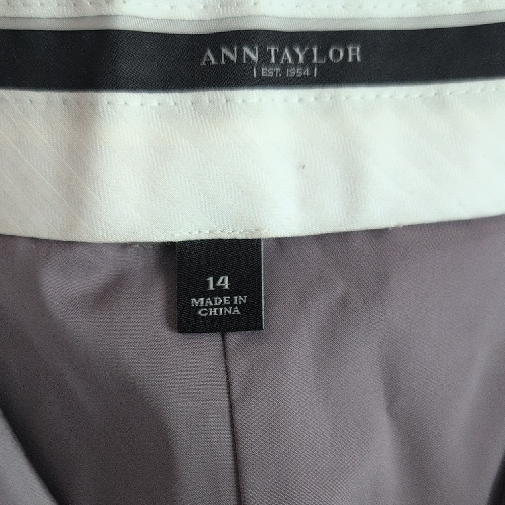 Ann Taylor Classic Gray Trousers - Picture 2 of 6